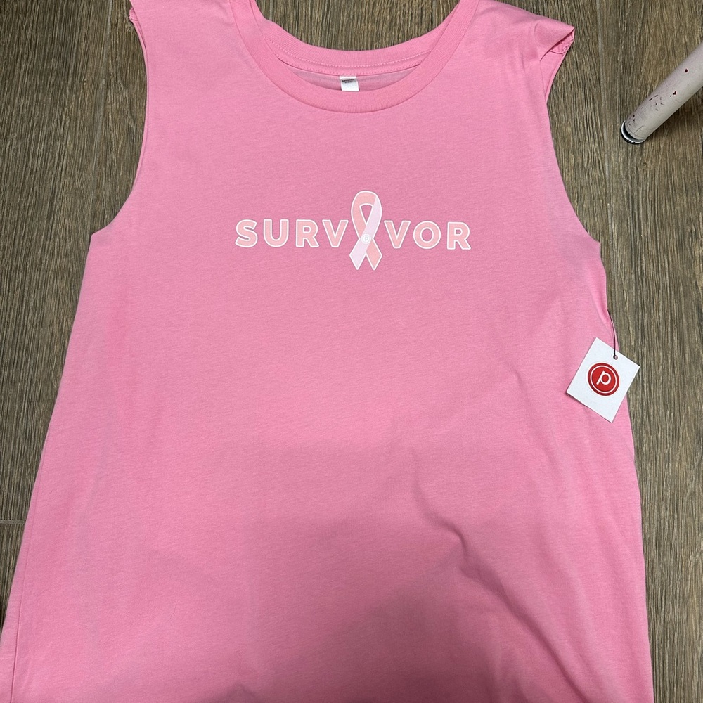 Pink Survivor Sleeveless Top